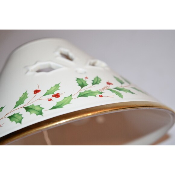 Lenox Holiday Votive Holly Berry Candle Shade Tea Light 6" tall replacement - Picture 13 of 13